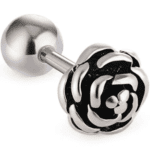 Vertical Labret Médusa Piercing argent