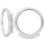 Piercing Hélix Anneau Or Rose argent