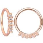 Piercing Hélix Anneau Or Rose or rose
