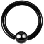 Piercing Oreille Hélix Anneau Or noir