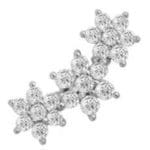 Piercing Hélix Femme blanc argent