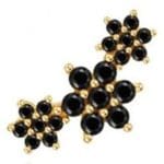 Piercing Hélix Femme noir or